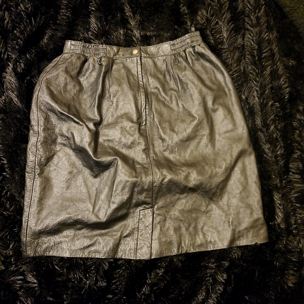 100% Genuine Leather skirt